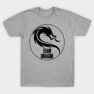 Team Dragon t-shirt - large black logo T-Shirt
